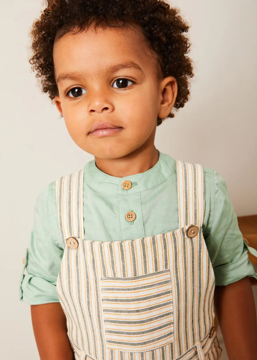 The Striped Short Dungaree Boy Look Look from Pepa London
