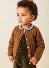 The Green Velvet Dungarees Baby Boy Look Look  from Pepa London