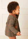 The Brown Corduroy Trousers with Braces Baby Boy Look Look  from Pepa London