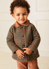 Cambridge Check Coat in Brown (18mths-3yrs) Coats  from Pepa London