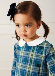 Velvet Big-Bow Clip in Navy Hair Accessories  from Pepa London