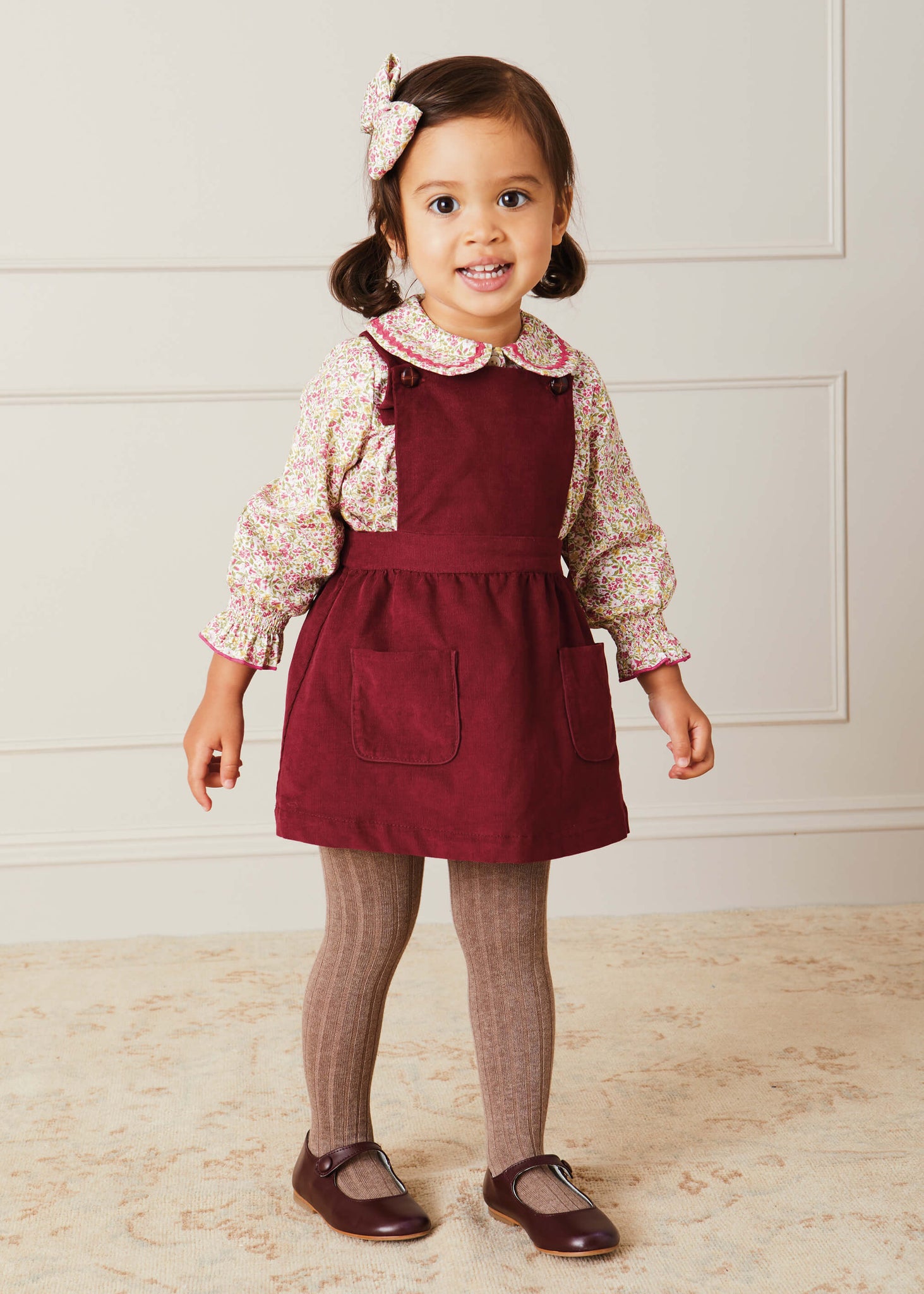 pepa london Herringbone Pinafore Skirt-