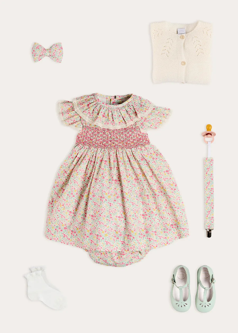 The Adelaide Baby Girl Hand Smocked Dress Look Look from Pepa London
