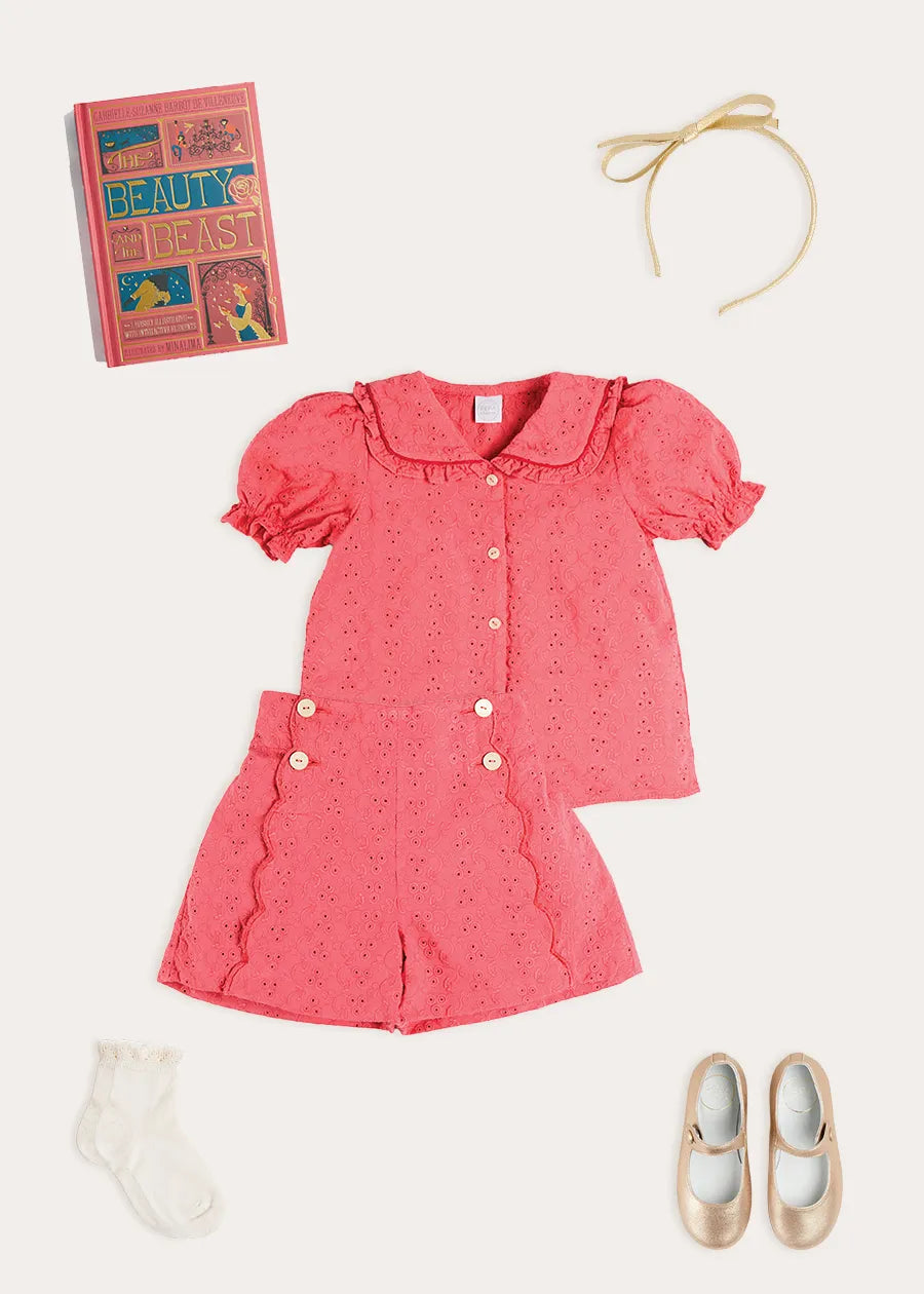The Strawberry Broderie Anglaise Girl Look Look from Pepa London