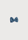 Blue Small Bow Clip Hair Accessories  from Pepa London