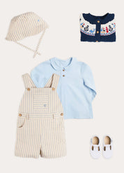 The Percy Dungarees Toddler Boy Look Look from Pepa London