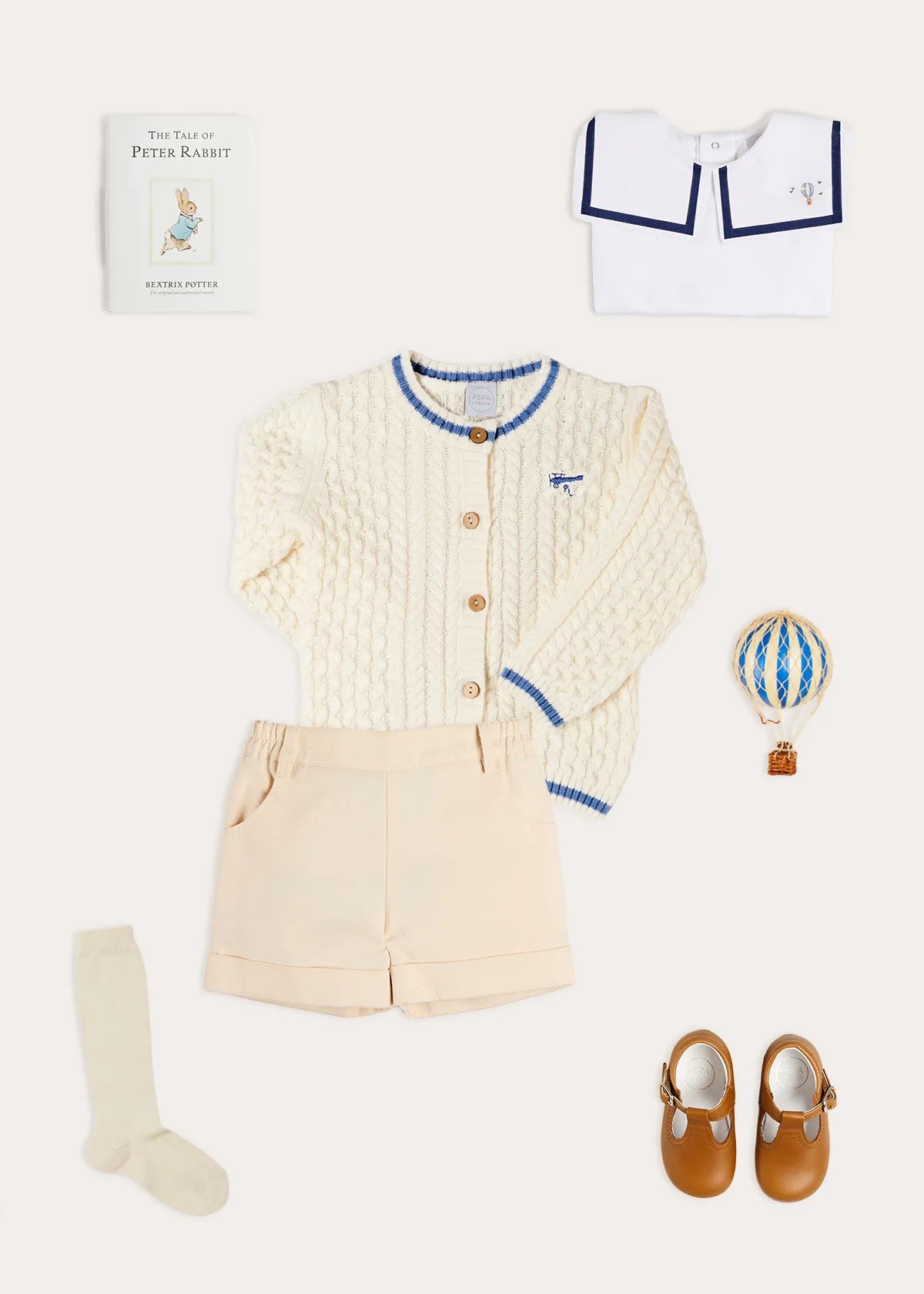 The Mariner Collar Top Toddler Boy Look Look from Pepa London