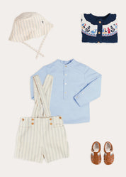 The Percy Shorts Toddler Boy Look With Braces Look from Pepa London