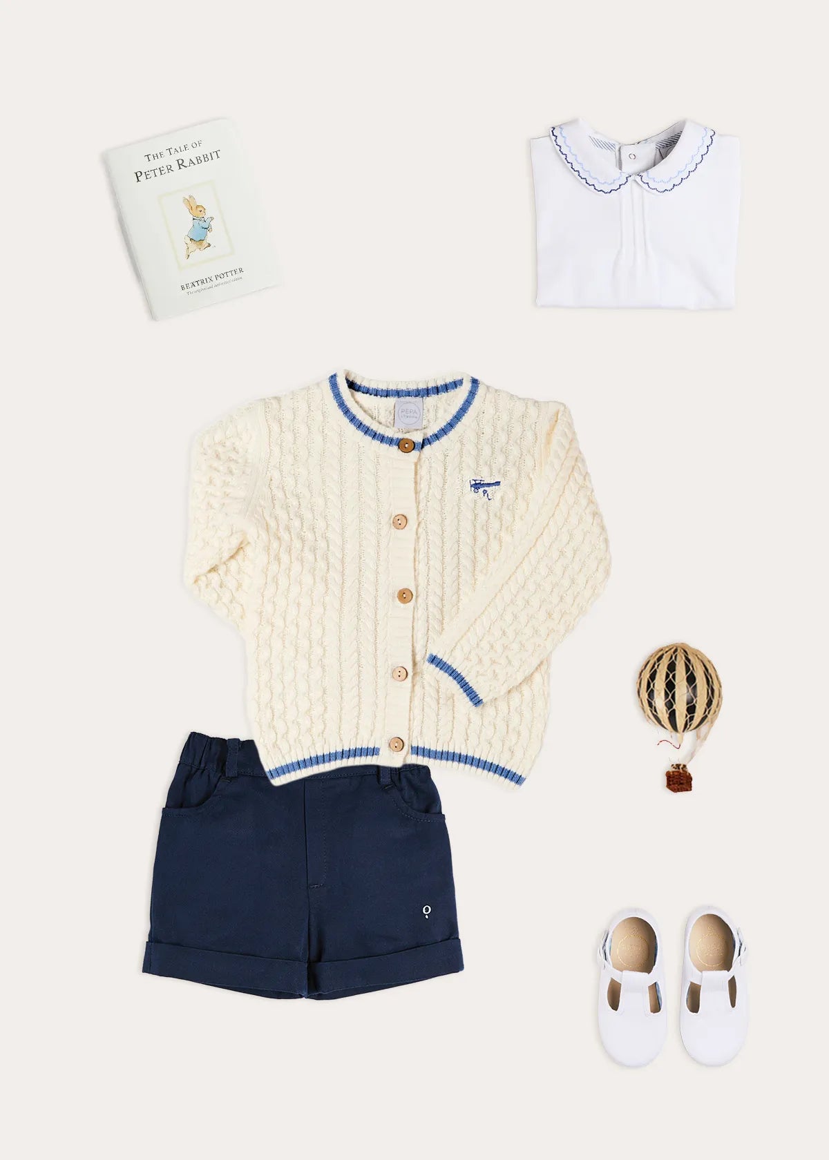 The Plane Cardigan Toddler Boy Look Look from Pepa London