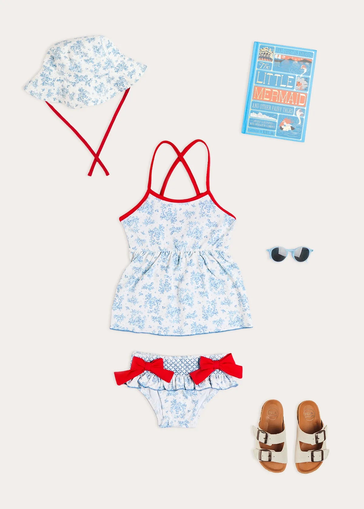 The Audrey Toddler Girl Swim Set Look Look from Pepa London