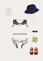 The White Mariner Toddler Girl Swim Look Look from Pepa London