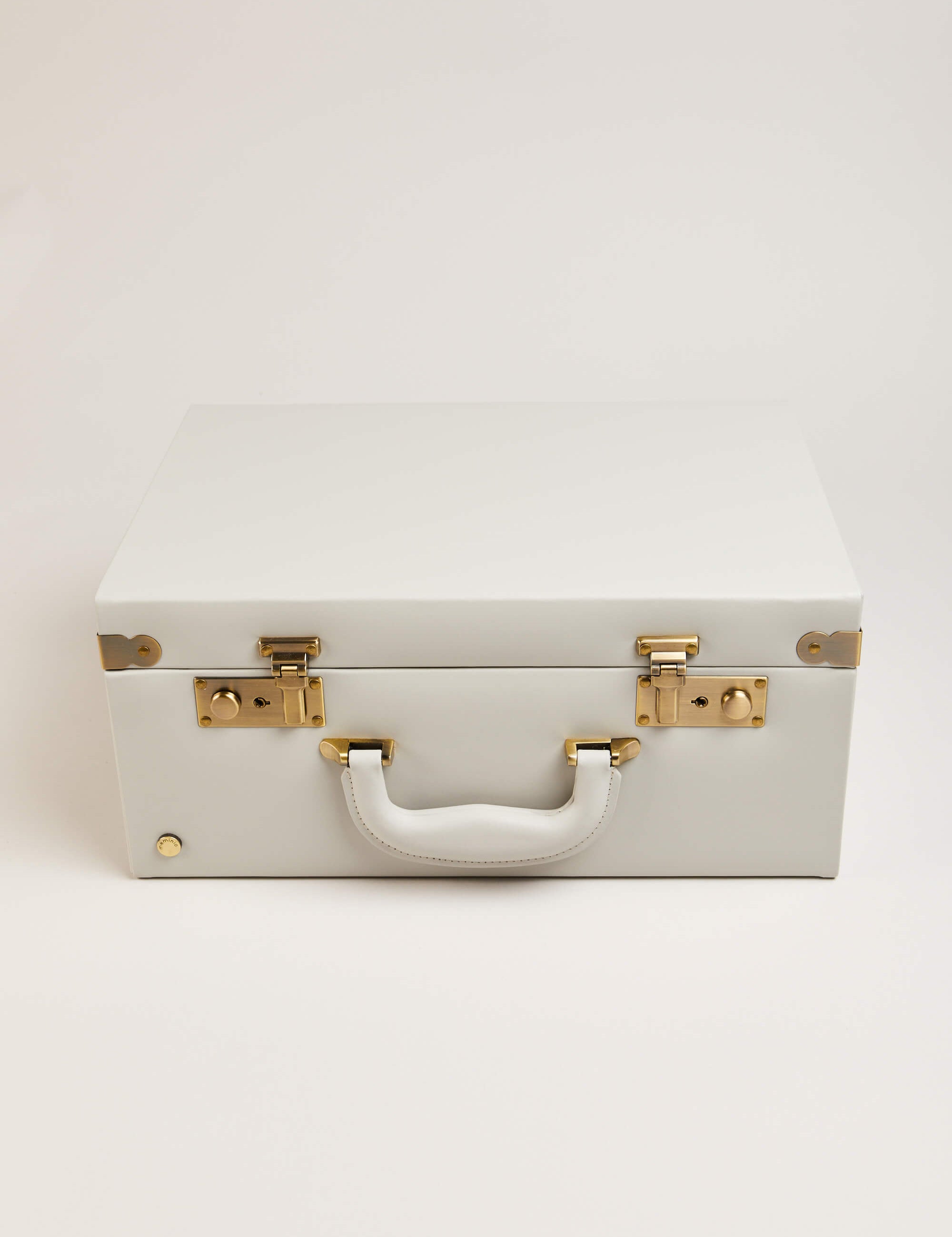 Pale Grey Leather Memory Case Toys  from Pepa London