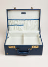 Navy Leather Memory Case Toys  from Pepa London