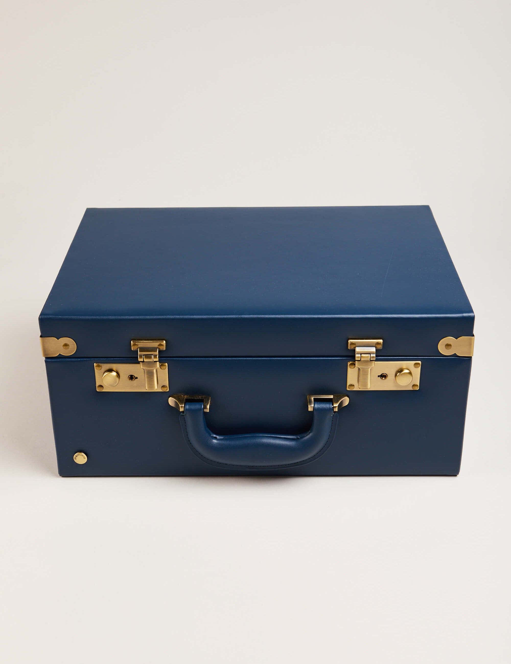 Navy Leather Memory Case Toys  from Pepa London