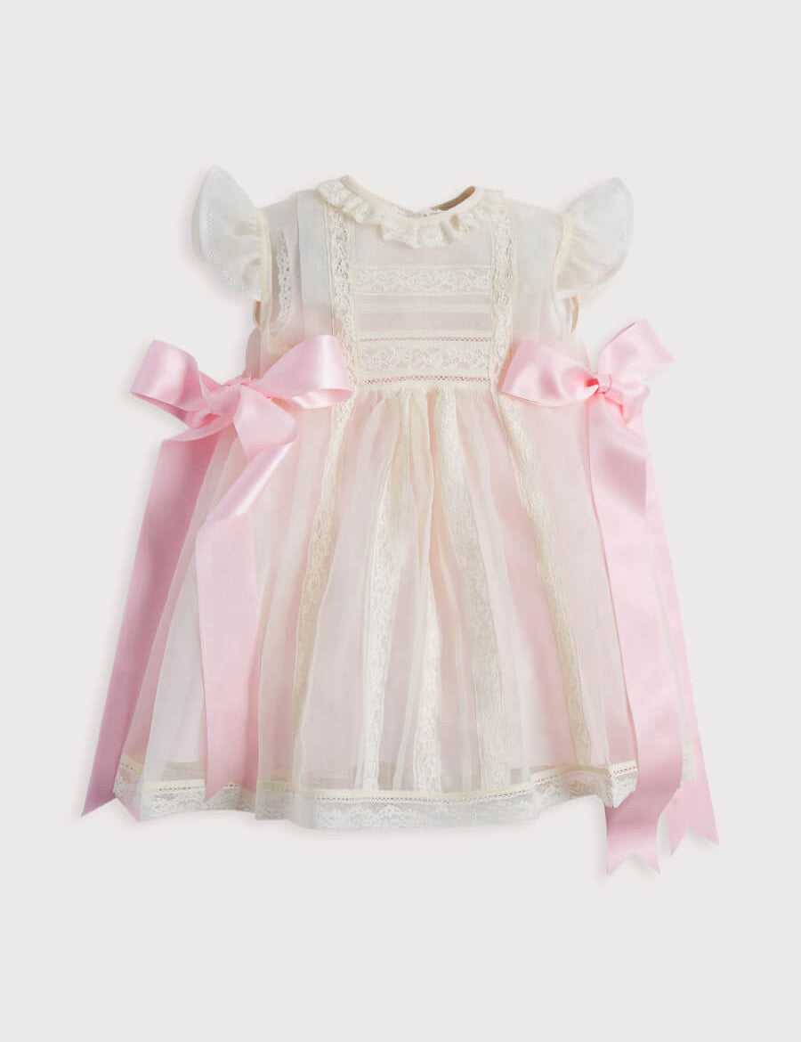 Traditional Light Pink Christening Gown (3mths-6yrs) Dresses from Pepa London