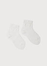 Openwork short socks Cream (0mths-6yrs) Socks  from Pepa London