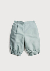 Teal Linen Pageboy Knickerbockers (12mths-10yrs) Trousers  from Pepa London