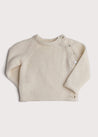 White Cashmere Set with Jumper and Trousers (0-6mths) Sets  from Pepa London
