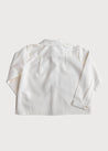 Cream Shirt with Polo Collar (12mths-8yrs) Shirts  from Pepa London