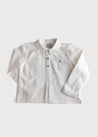 Cream Shirt with Polo Collar (12mths-8yrs) Shirts  from Pepa London
