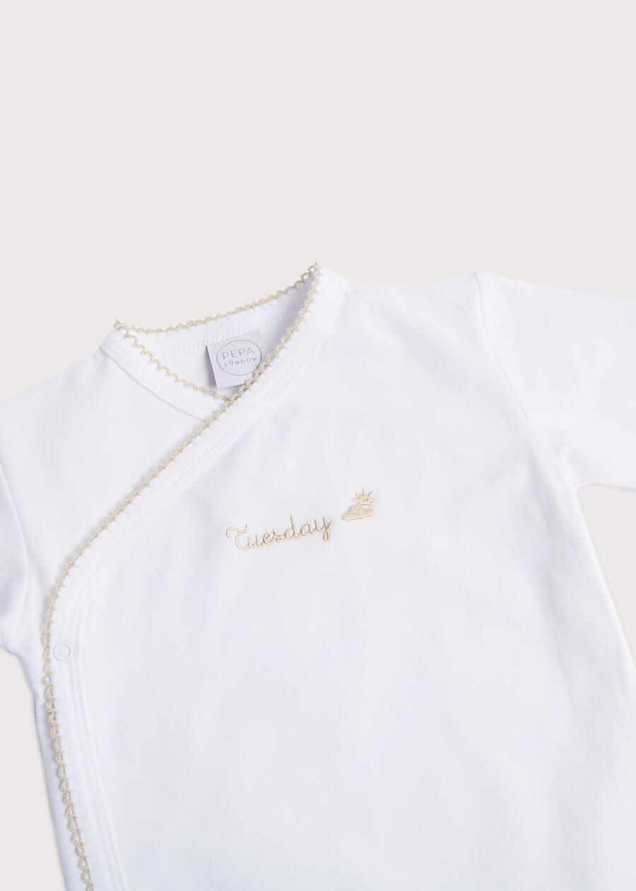 Seven Days a Week Bodysuit Set (0-12mths) Gift Sets  from Pepa London
