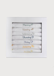 Seven Days a Week Bodysuit Set (0-12mths) Gift Sets  from Pepa London