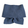 Knitted Merino Wool Winter Scarf in Blue (S-M) Knitted Accessories  from Pepa London