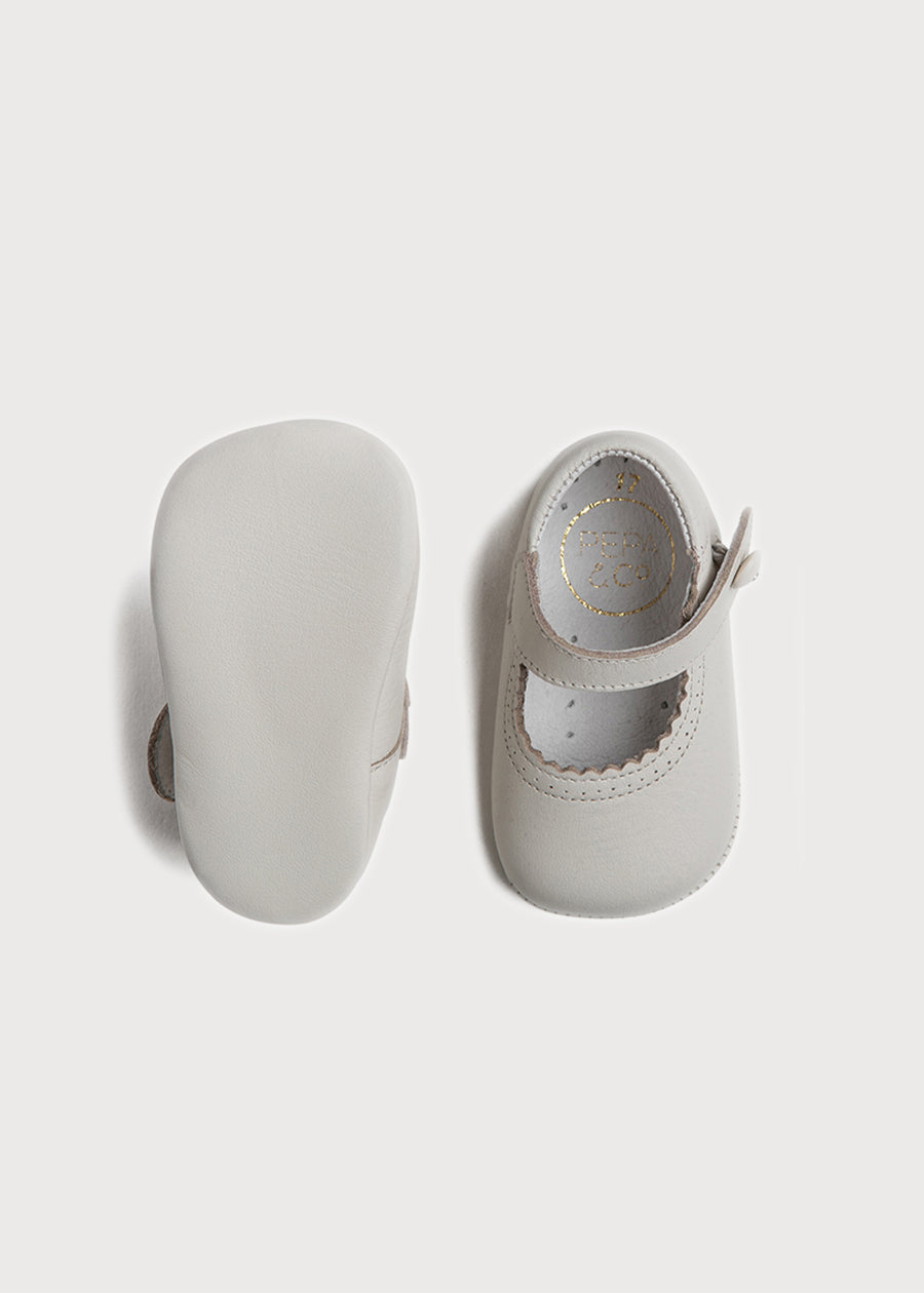 White leather pram shoes Clearance
