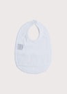 Pink Handsmocked Bib with ABC Detailing Accessories  from Pepa London