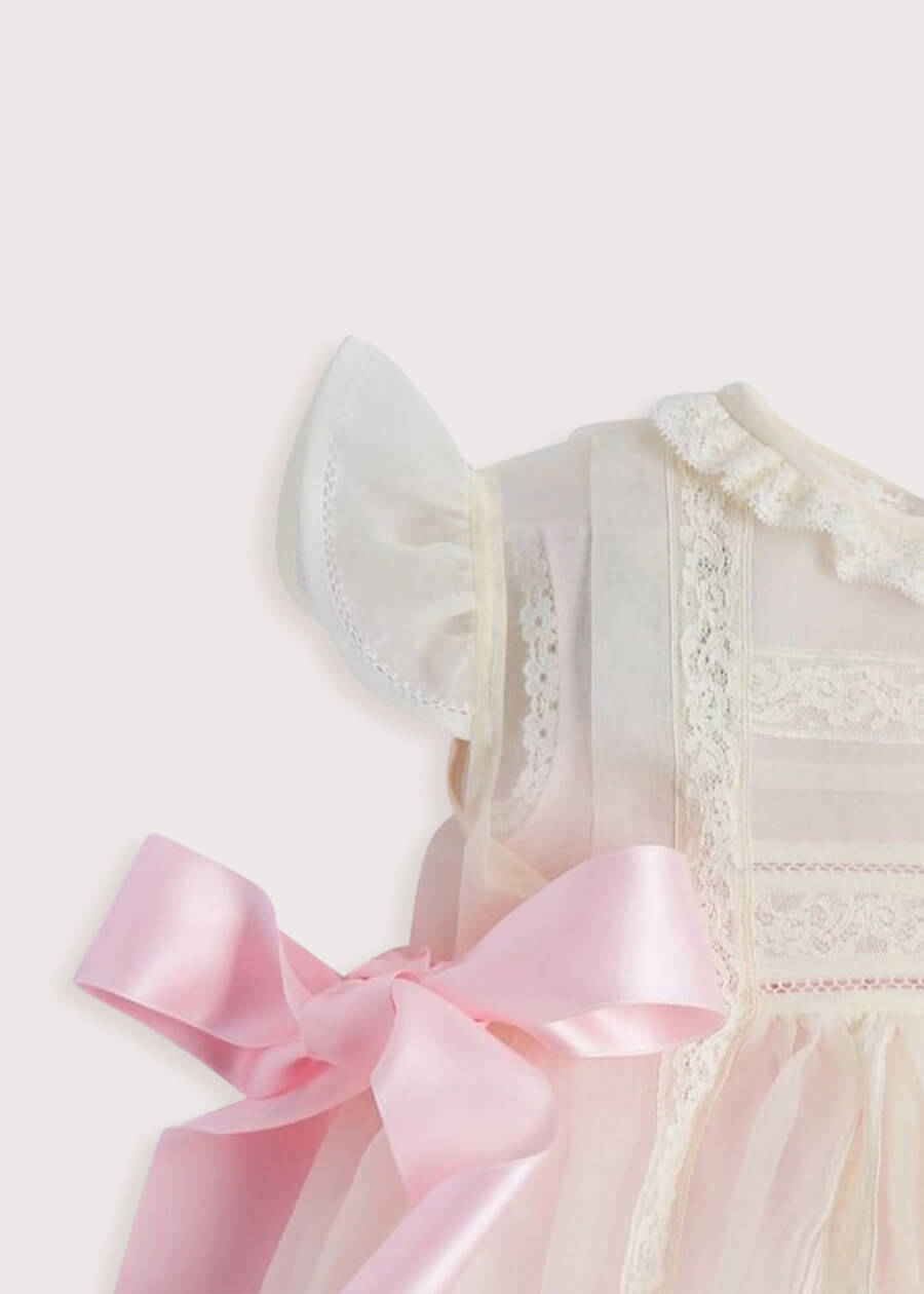 Traditional Light Pink Christening Gown – Pepa London Traditional Light Pink Christening Gown – Pepa London
