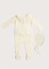 Knitted Celebration Set in Off-White (0-12mths) Knitted Sets  from Pepa London