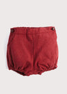 Burgundy Wool Bloomers (3mths-2yrs) Bloomers  from Pepa London