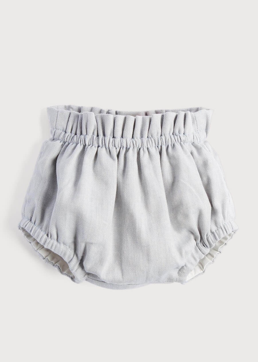 Baby Blue Cotton Bloomers (0-2yrs) Bloomers  from Pepa London