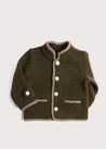 Classic Green Austrian Wool Jacket (18mths-10yrs) Coats  from Pepa London