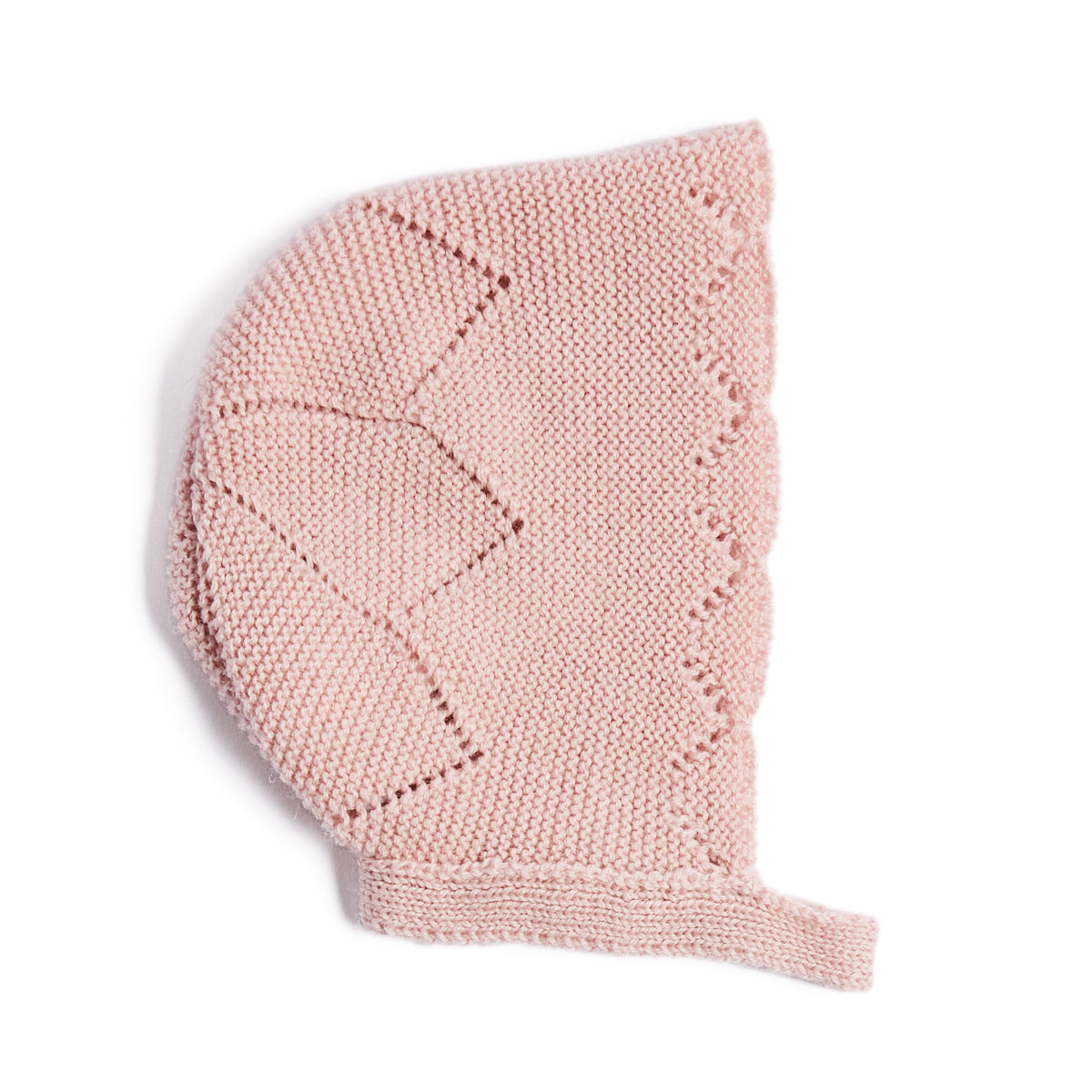 Winter Knitted Pink Wool Bonnet Knitted Accessories  from Pepa London