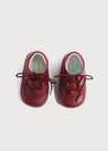 Oxford Pram Booties in Burgundy (17-20EU) Shoes  from Pepa London