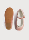 Velvet Mary Jane Shoes in Pink (25-34EU) Shoes  from Pepa London