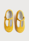 Suede Charlotte Shoes in Mustard (24-34EU) Shoes  from Pepa London
