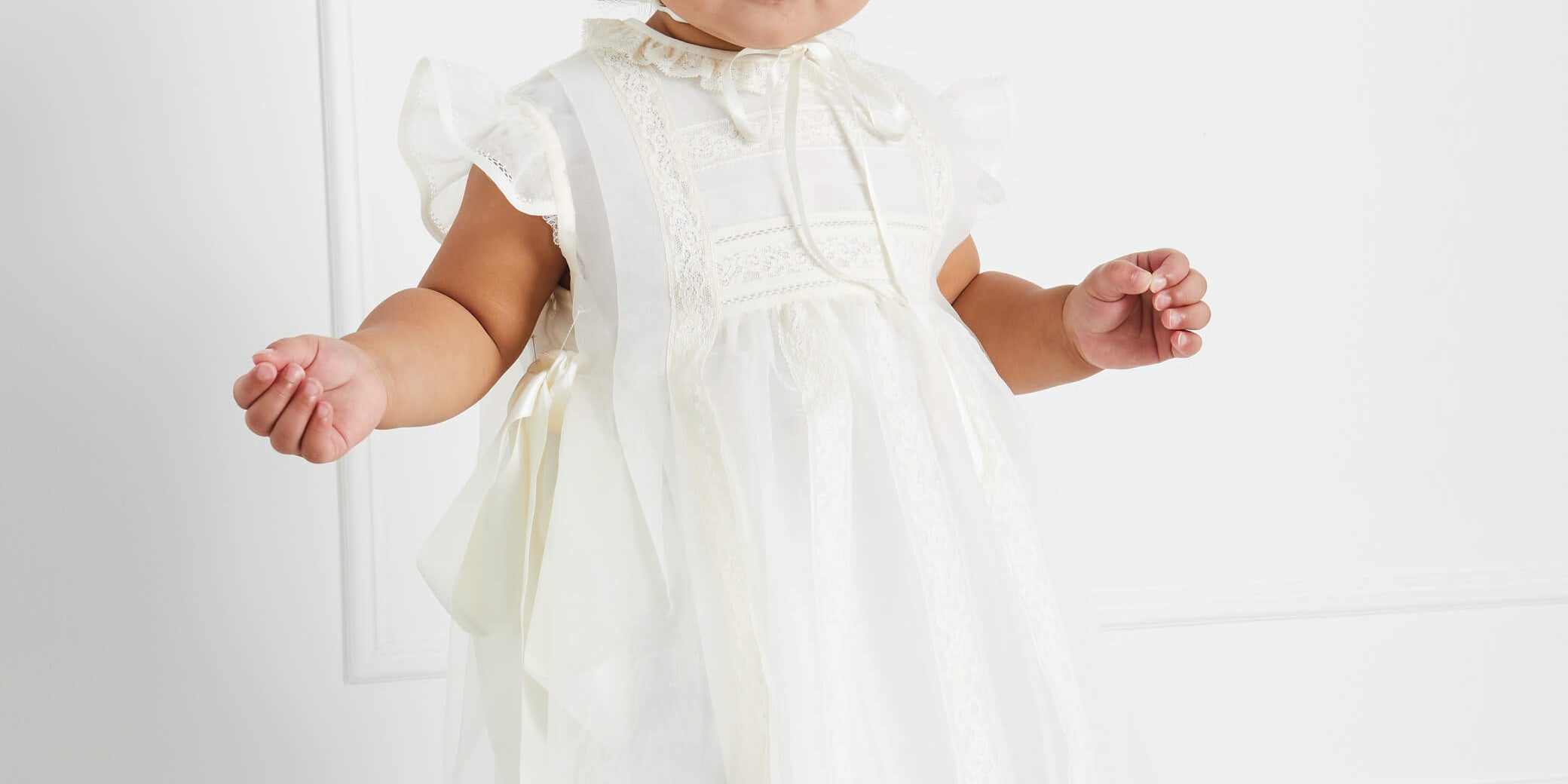 Traditional Cream Christening Gown (3mths-5yrs) Dresses from Pepa London
