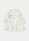 Floral Hand Smocked Long Sleeve Collar Dress In Mustard (12mths-6yrs) DRESSES  from Pepa London