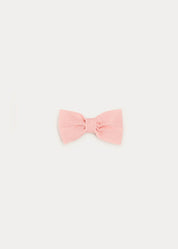 Tulle Small Bow Clip In Rose Pink HAIR ACCESSORIES  from Pepa London