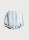 Classic Striped Bloomer in Sky Blue (0mths-2yrs) Bloomers  from Pepa London