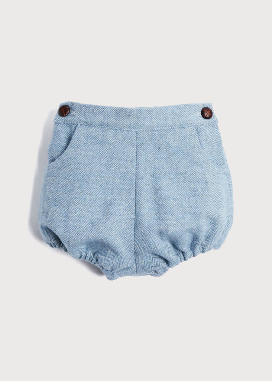 Herringbone Bloomers in Blue (3mths-2yrs) Bloomers  from Pepa London