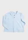 Blue Peter Pan Collar Shirt With Front Pleat (12mths-3yrs) Shirts  from Pepa London