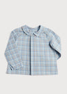 Peter Pan Collar Long Sleeve Shirt in Pale Blue (12mths-3yrs) Shirts  from Pepa London