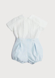 Peter Pan Collar Two Piece Set in Pale Blue (3mths-4yrs) Sets from Pepa London