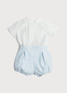 Peter Pan Collar Two Piece Set in Pale Blue (12mths-3yrs) Sets  from Pepa London