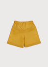 Faux Pocket Elasticated Waist Shorts in Mustard (18mths-3yrs) Shorts  from Pepa London