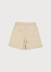Faux Pocket Elasticated Waist Shorts in Ivory (12mths-4yrs) Shorts from Pepa London