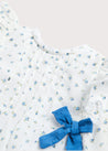 Bodysuit with Floral Blouse Over Bodysuit in French Blue (3mths-2yrs) Blouses  from Pepa London